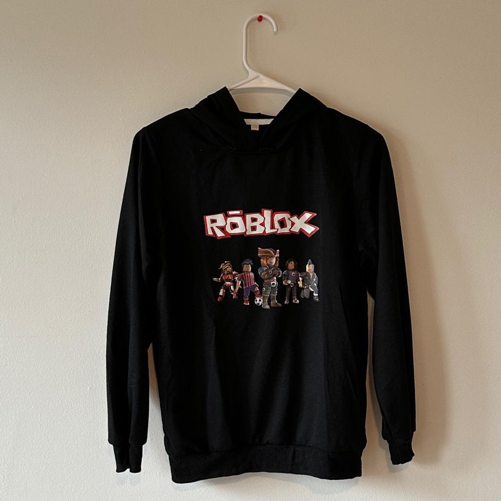 Roblox Hoodie Black Size 170 (M/L) Kids Teen – Gamer Sweatshirt